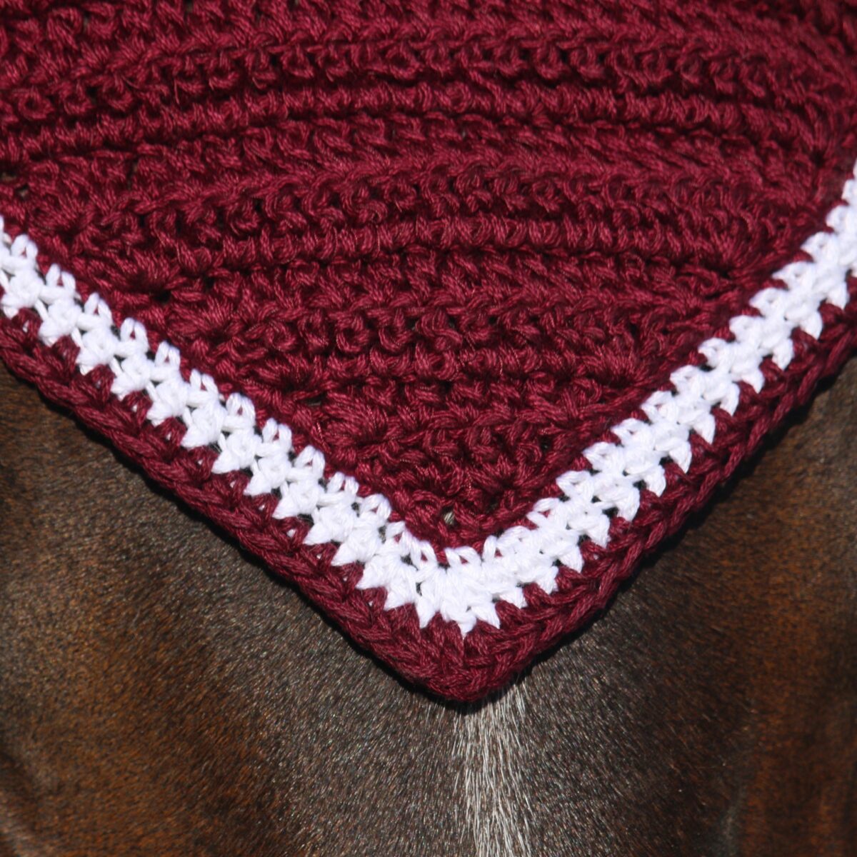 Burgundy with White & Burgundy